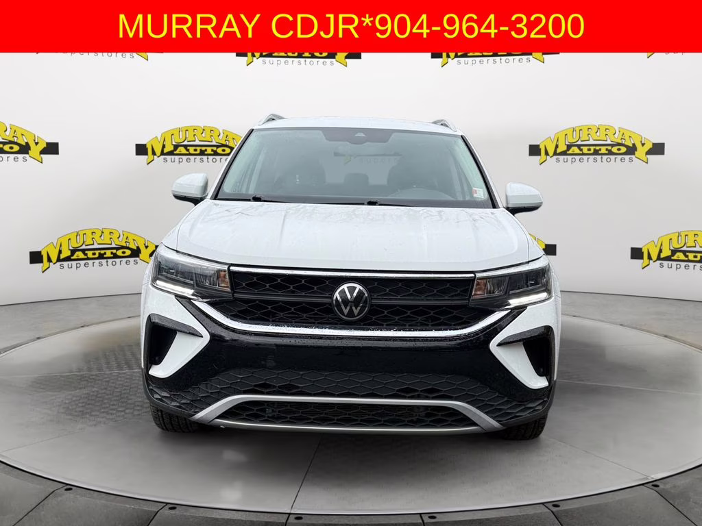 2024 Pure White Volkswagen Taos 1.5T SE FWD SUV