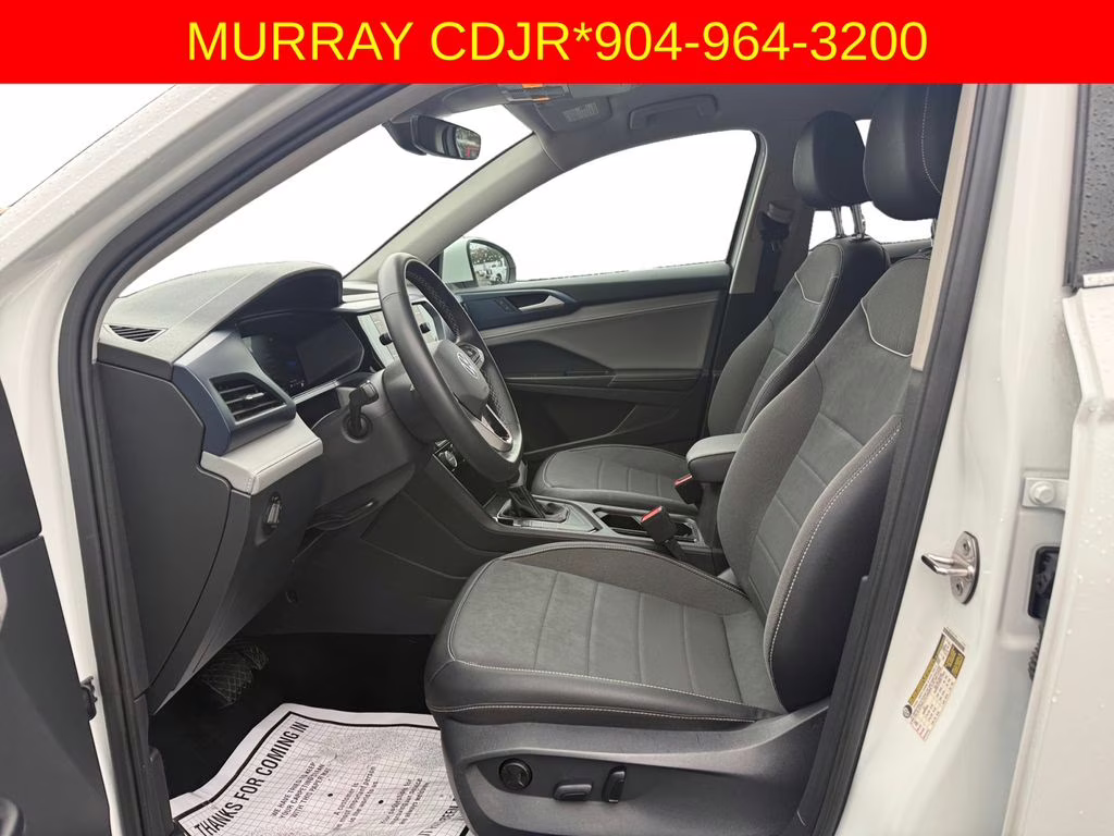 2024 Pure White Volkswagen Taos 1.5T SE FWD SUV