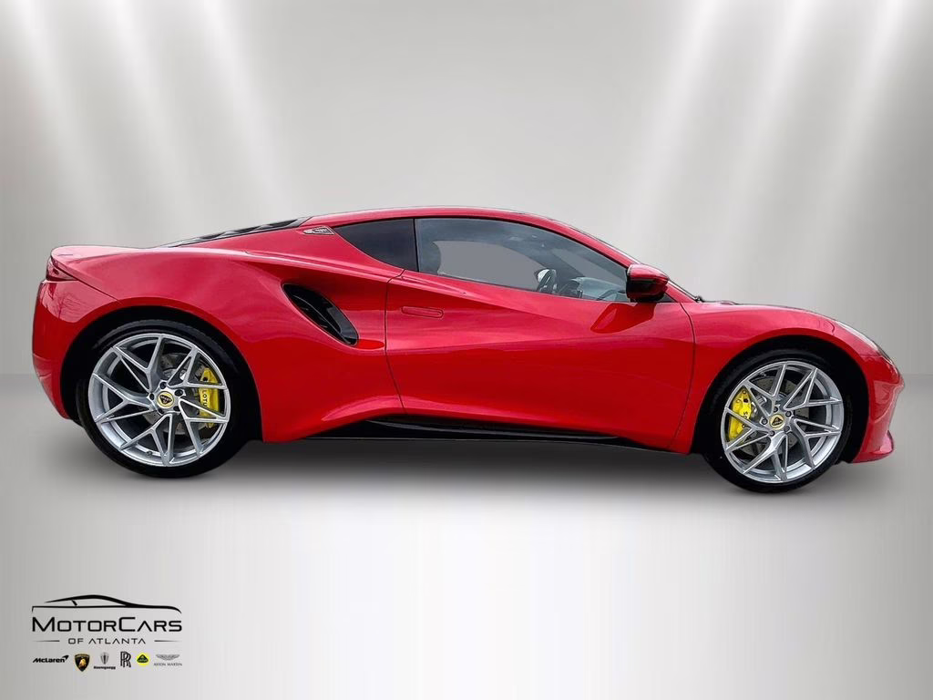 2026 Vivid Red Lotus Emira V6 SE RWD Coupe