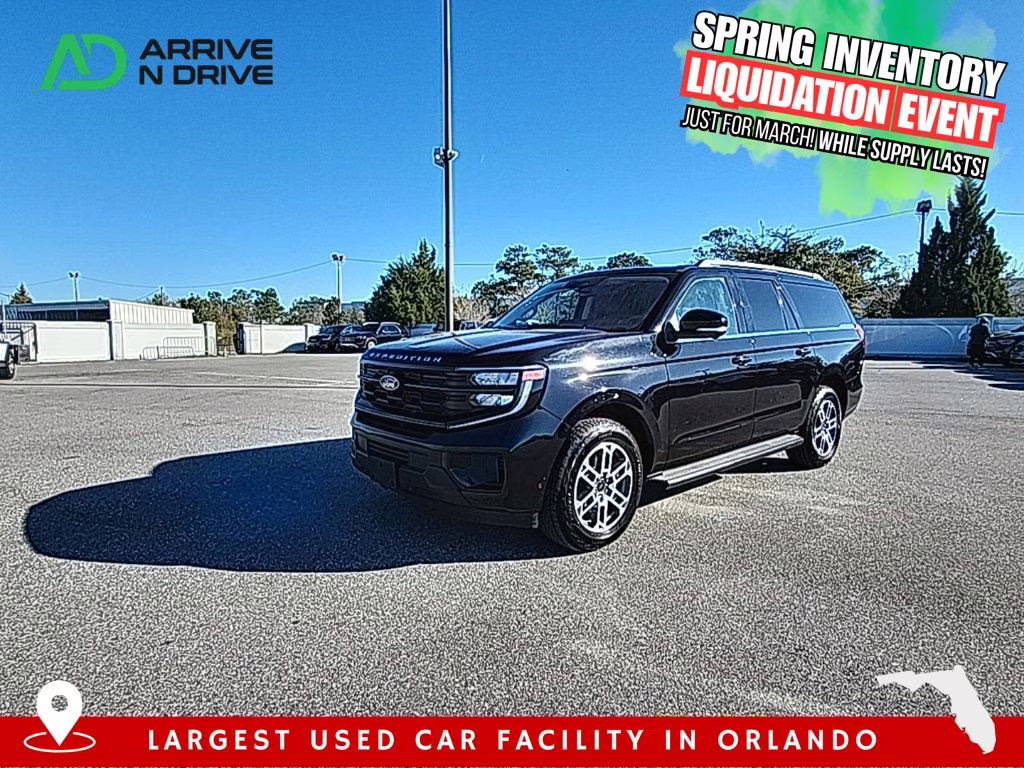 2025 Black Metallic Ford Expedition Max Active 4X4 SUV