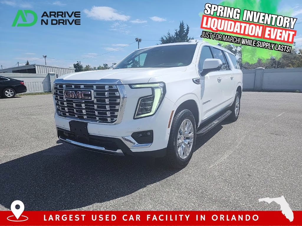 2025 Summit White GMC Yukon XL Denali 4X4 SUV