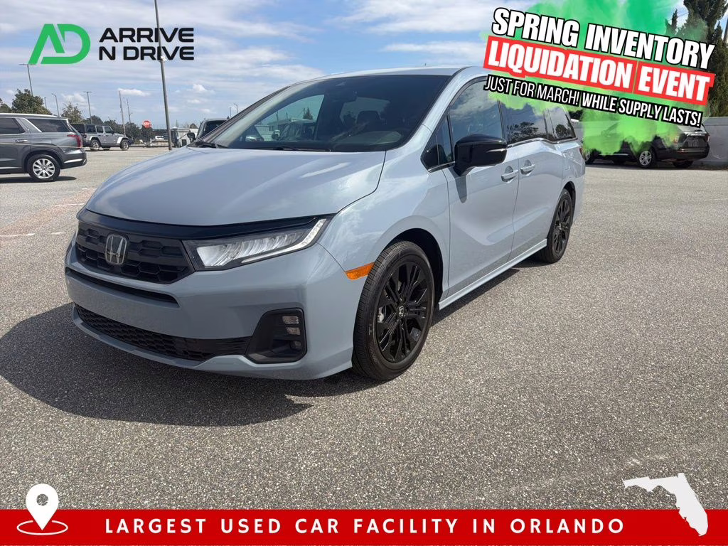 2025 White Honda Odyssey Sport-L FWD Van
