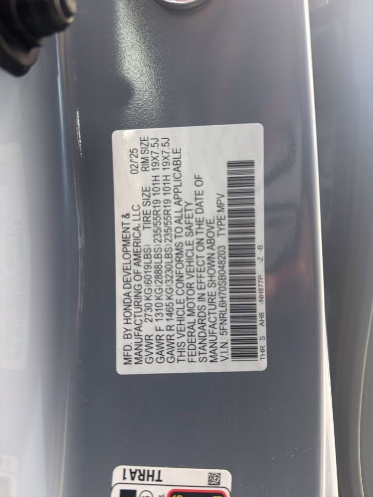 2025 White Honda Odyssey Sport-L FWD Van