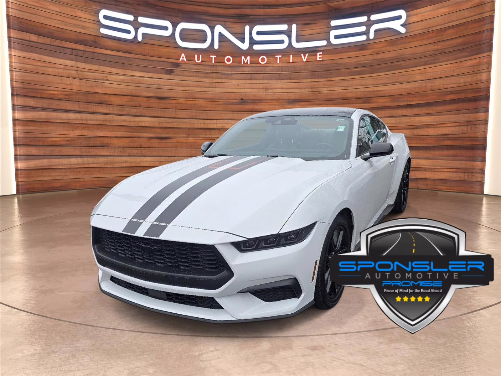 2025 Oxford White Ford Mustang EcoBoost Premium RWD Fastback