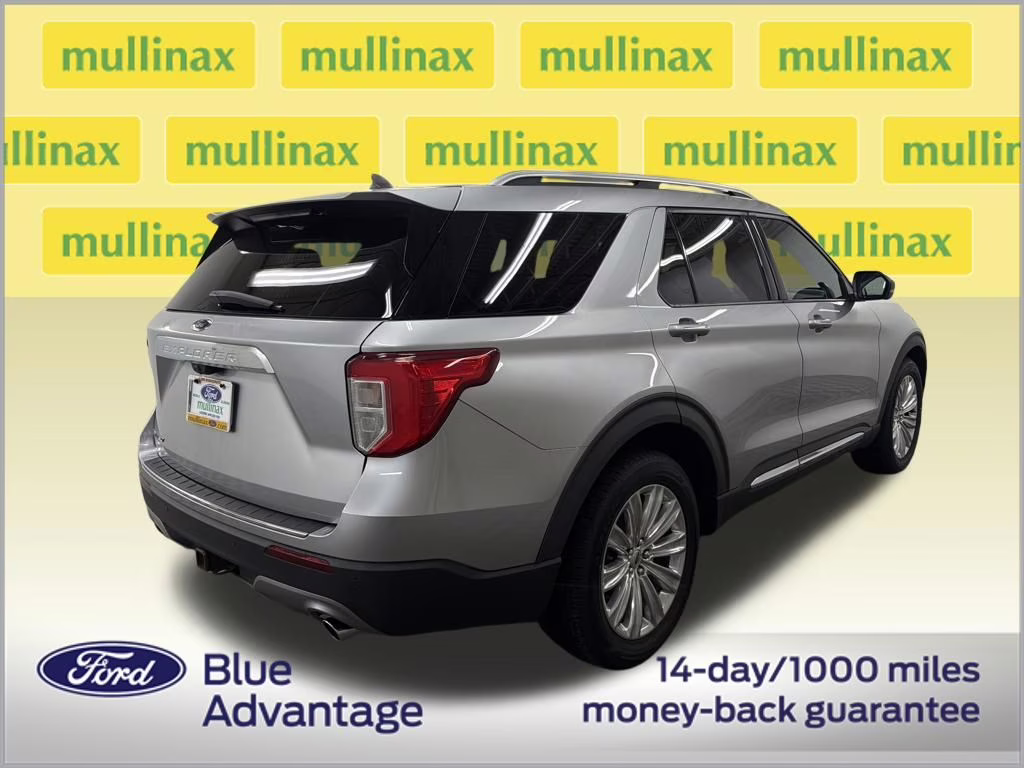 2021 Iconic Silver Metallic Ford Explorer Limited RWD SUV