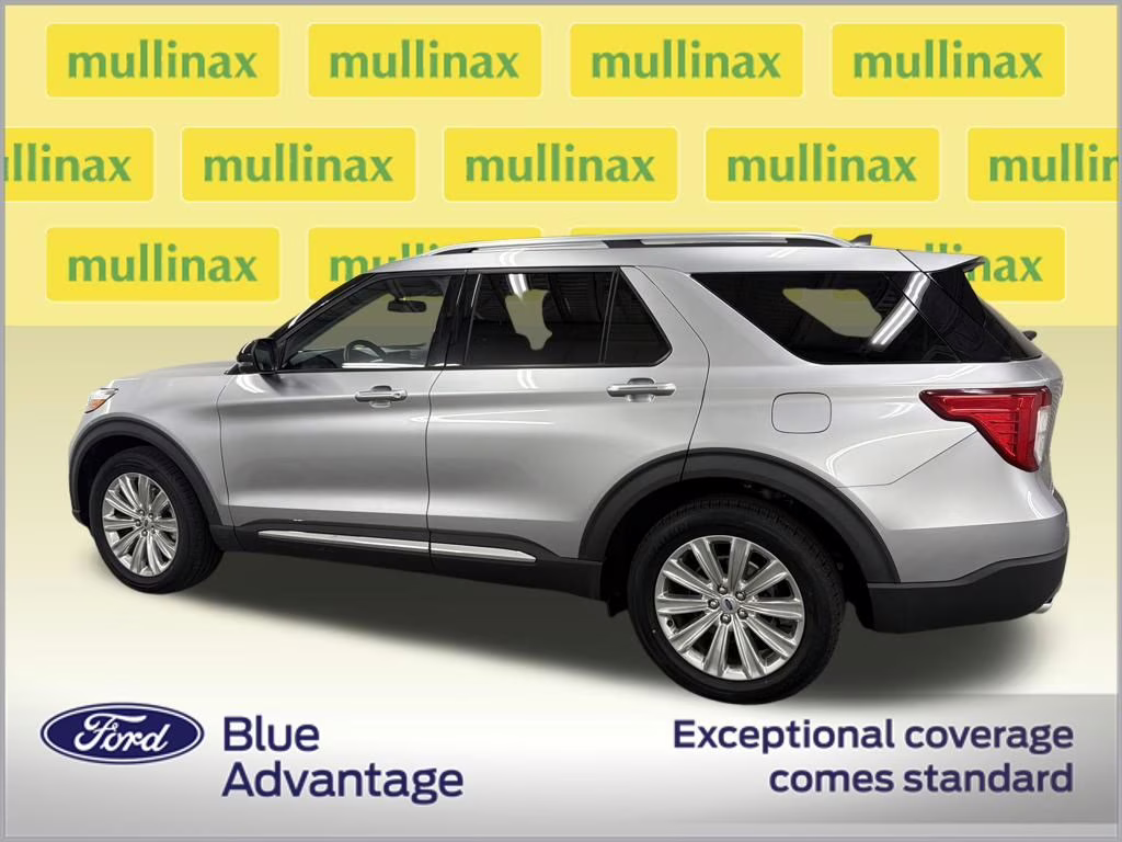 2021 Iconic Silver Metallic Ford Explorer Limited RWD SUV