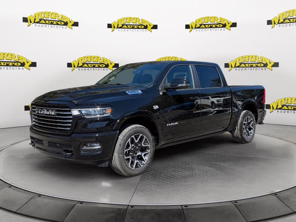 2026 Diamond Black Crystal Pearlcoat Ram 1500 Laramie 4X4 Truck