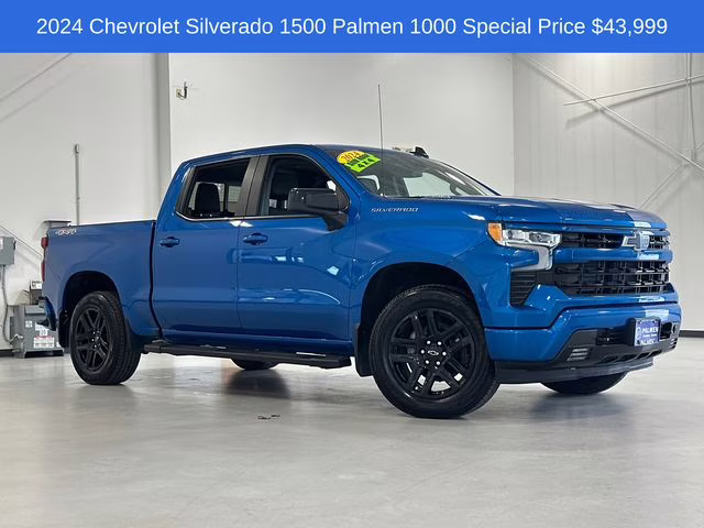 2024 Glacier Blue Metallic Chevrolet Silverado 1500 RST 4X4 Truck