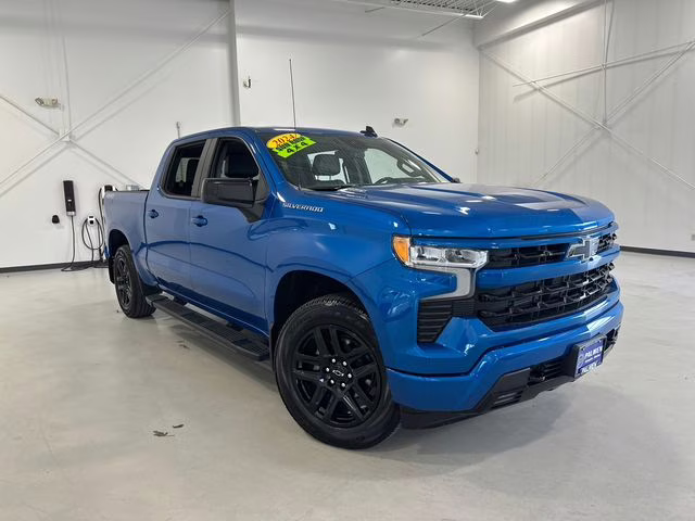 2024 Glacier Blue Metallic Chevrolet Silverado 1500 RST 4X4 Truck