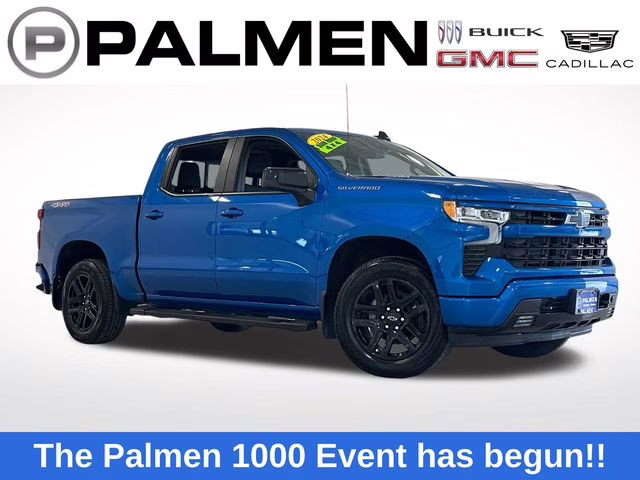 2024 Glacier Blue Metallic Chevrolet Silverado 1500 RST 4X4 Truck