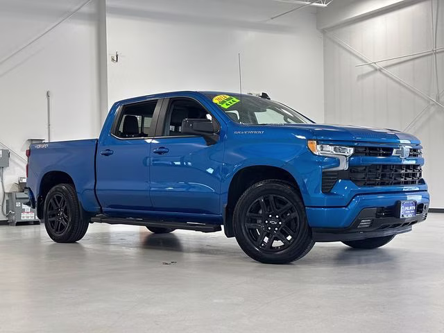 2024 Glacier Blue Metallic Chevrolet Silverado 1500 RST 4X4 Truck
