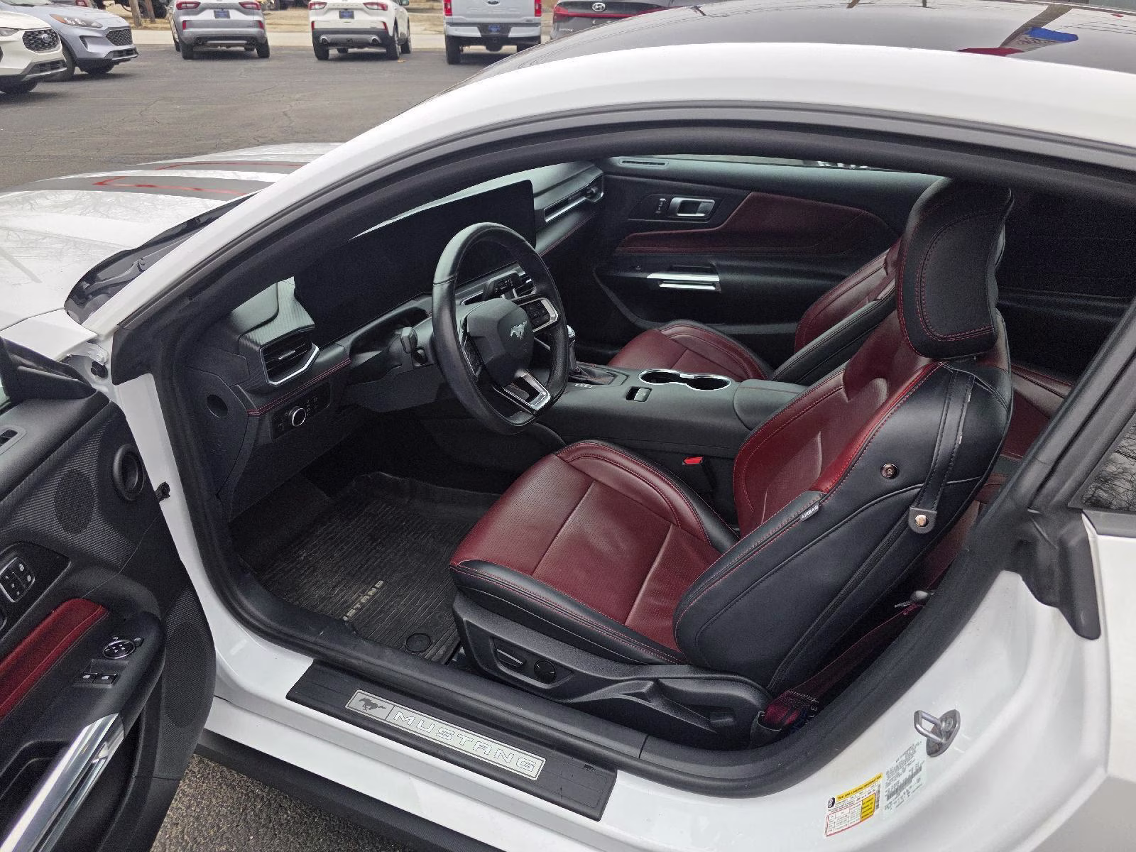 2025 Oxford White Ford Mustang EcoBoost Premium RWD Fastback