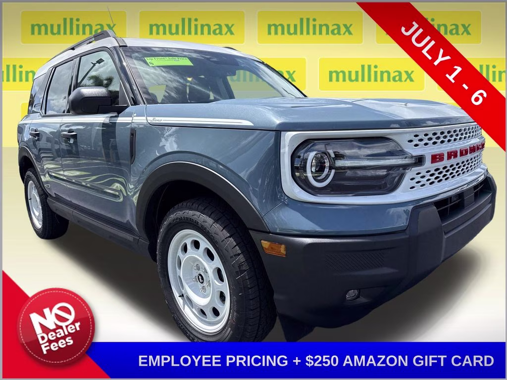 2026 Azure Gray Metallic Ford Bronco Sport Heritage 4X4 SUV