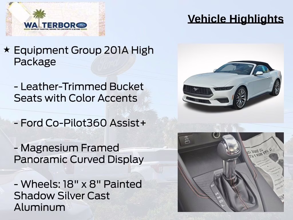 2026 Oxford White Ford Mustang EcoBoost Premium RWD Convertible