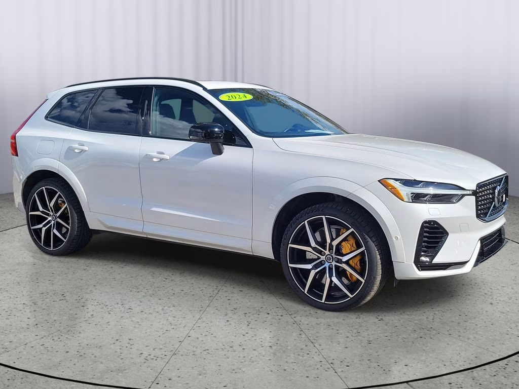 2024 Crystal White Metallic Volvo XC60 Polestar Engineered Certified AWD SUV