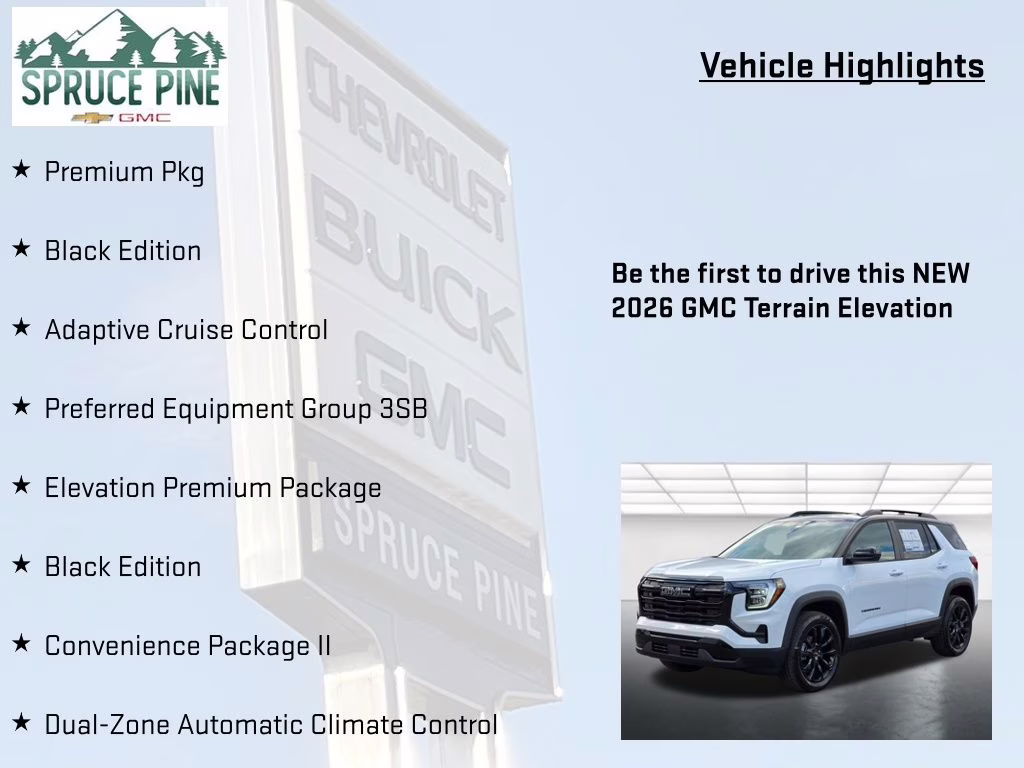 2026 Summit White GMC Terrain Elevation AWD SUV