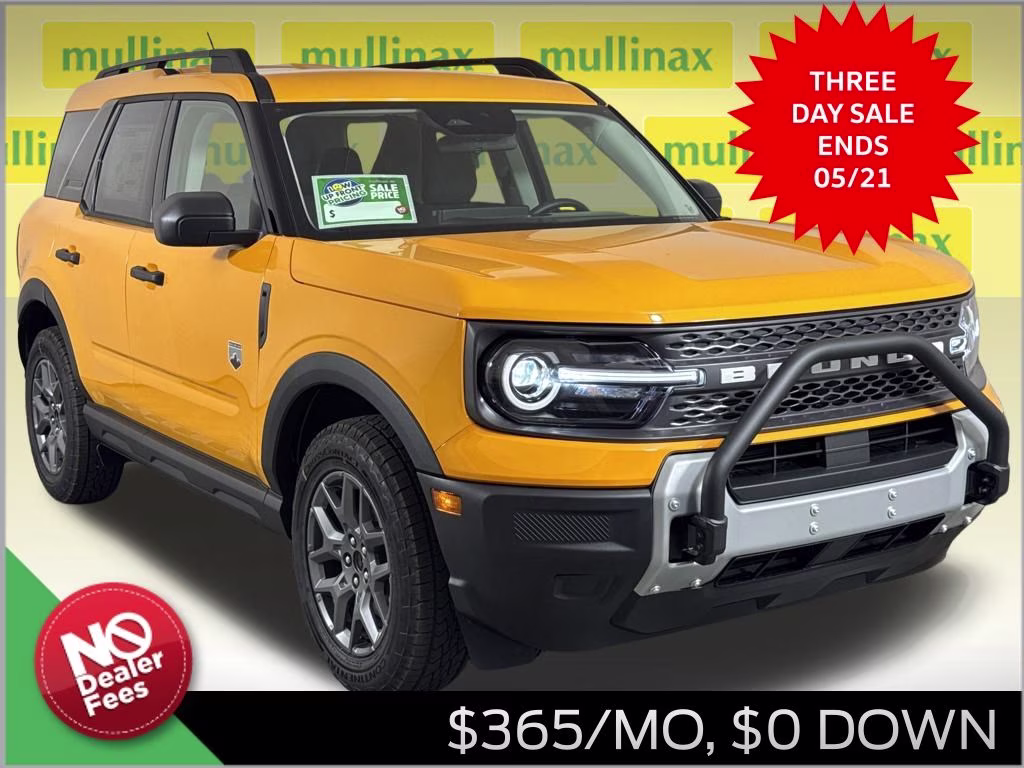 2026 Orange Fury Metallic Tri-Coat Ford Bronco Sport Big Bend 4X4 SUV