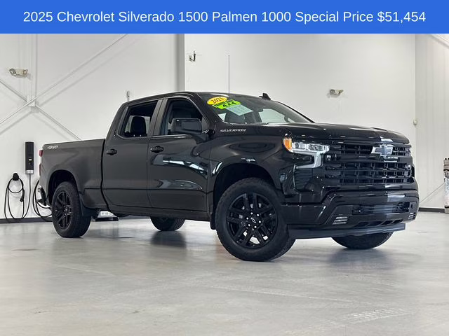2025 Black Chevrolet Silverado 1500 RST 4X4 Truck