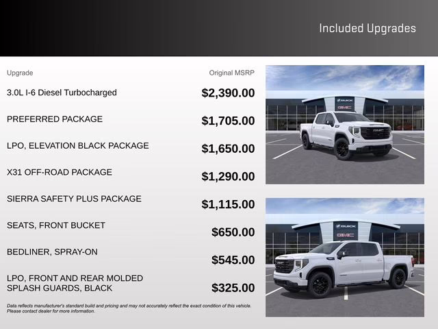 2026 Summit White GMC Sierra 1500 Elevation 4X4 Truck