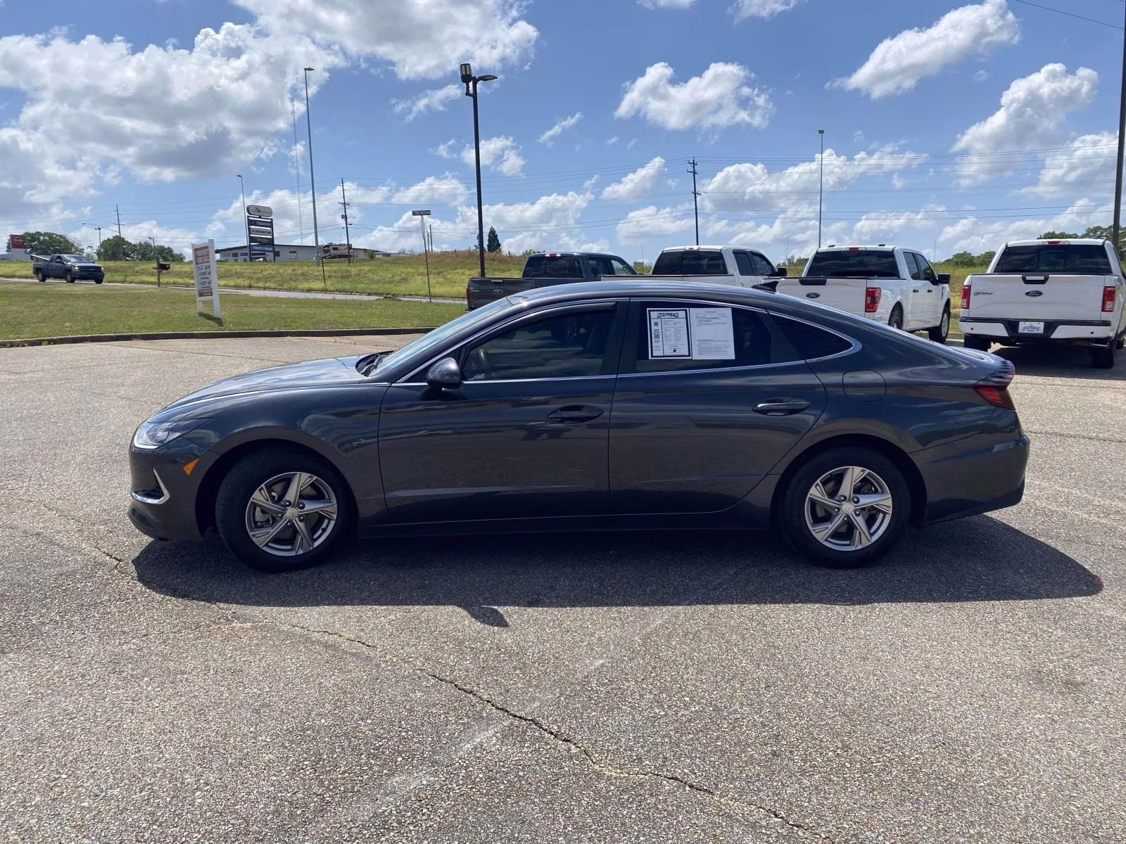 2021 Portofino Gray Hyundai Sonata SE FWD Sedan