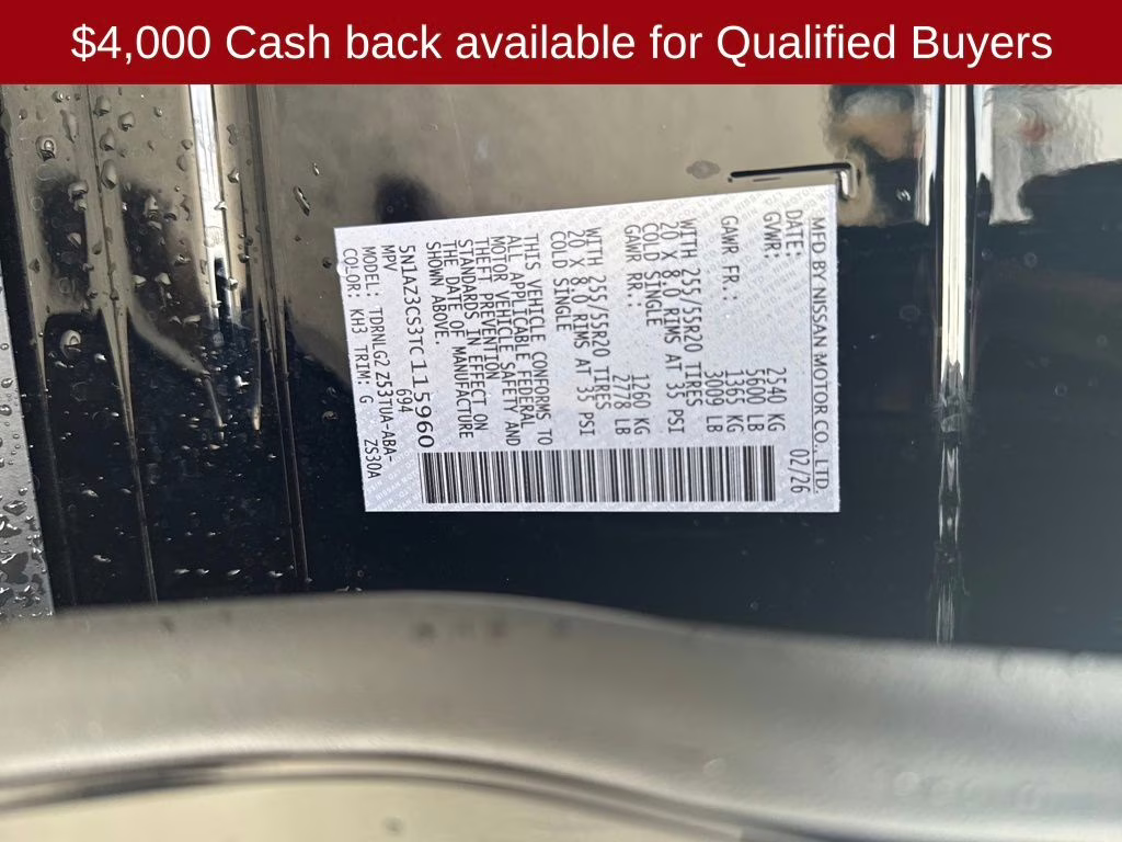 2026 Super Black Nissan Murano SL AWD SUV