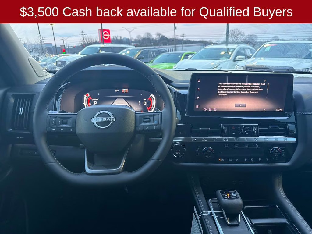 2026 Boulder Gray/Super Black Nissan Pathfinder Platinum 4X4 SUV