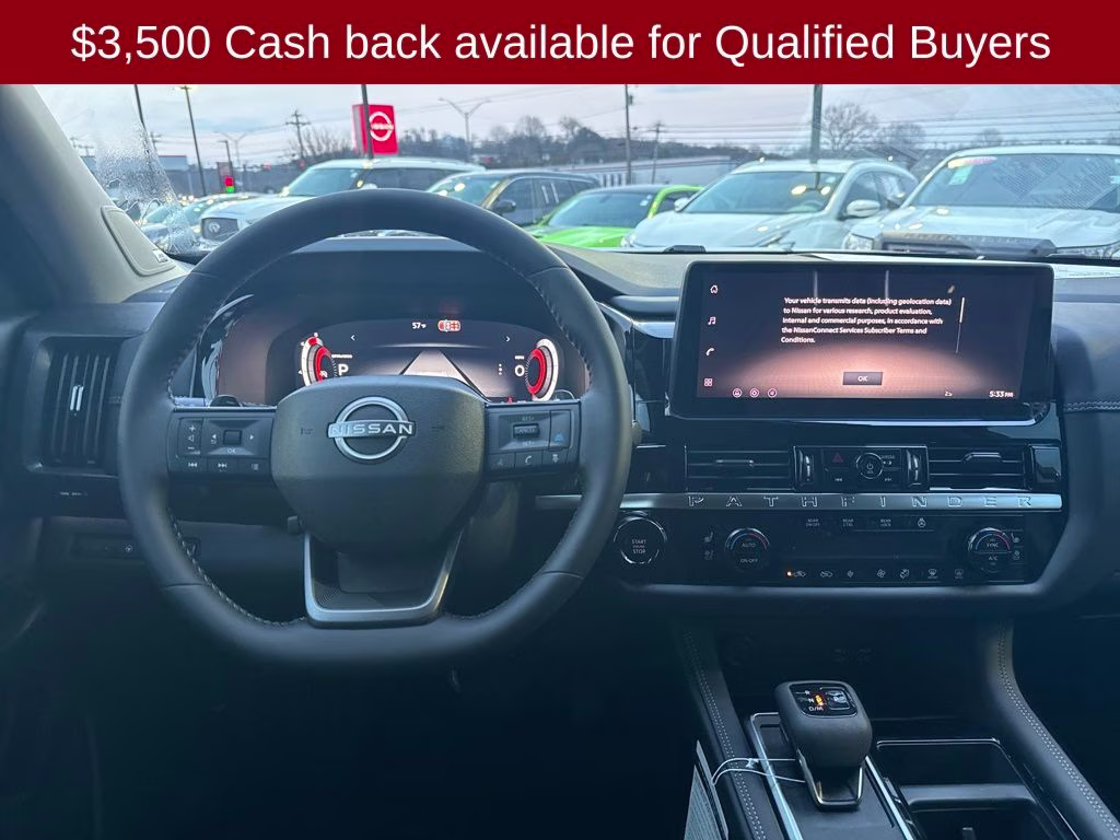 2026 Boulder Gray/Super Black Nissan Pathfinder Platinum 4X4 SUV