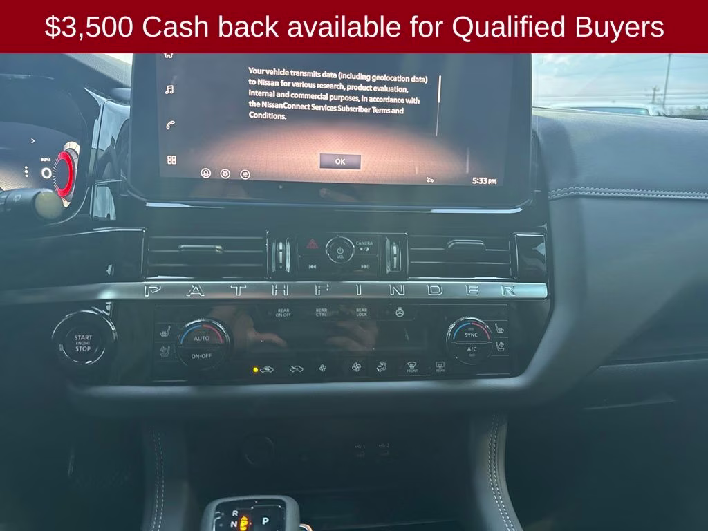 2026 Boulder Gray/Super Black Nissan Pathfinder Platinum 4X4 SUV
