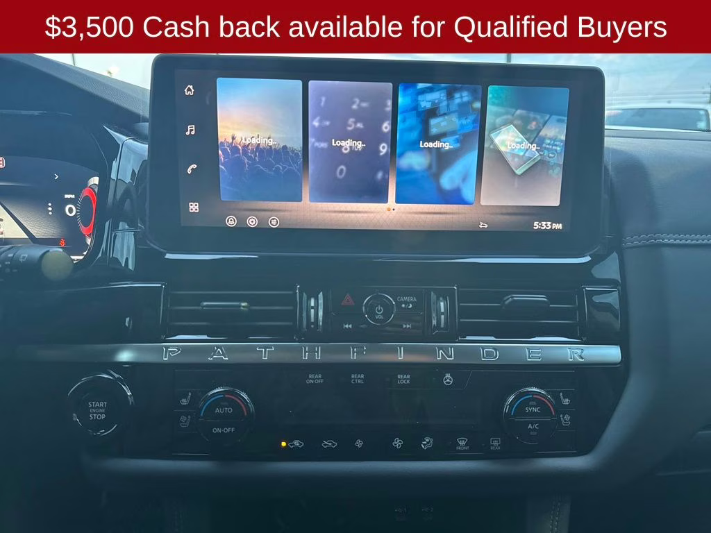 2026 Boulder Gray/Super Black Nissan Pathfinder Platinum 4X4 SUV