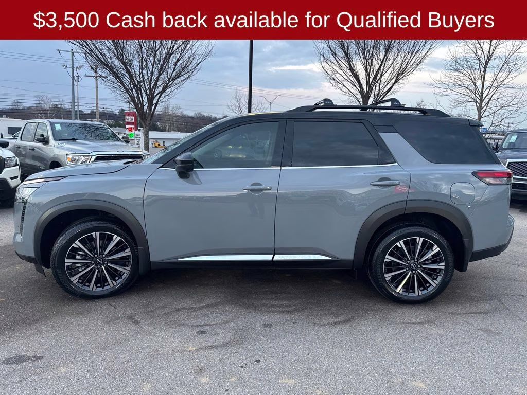 2026 Boulder Gray/Super Black Nissan Pathfinder Platinum 4X4 SUV