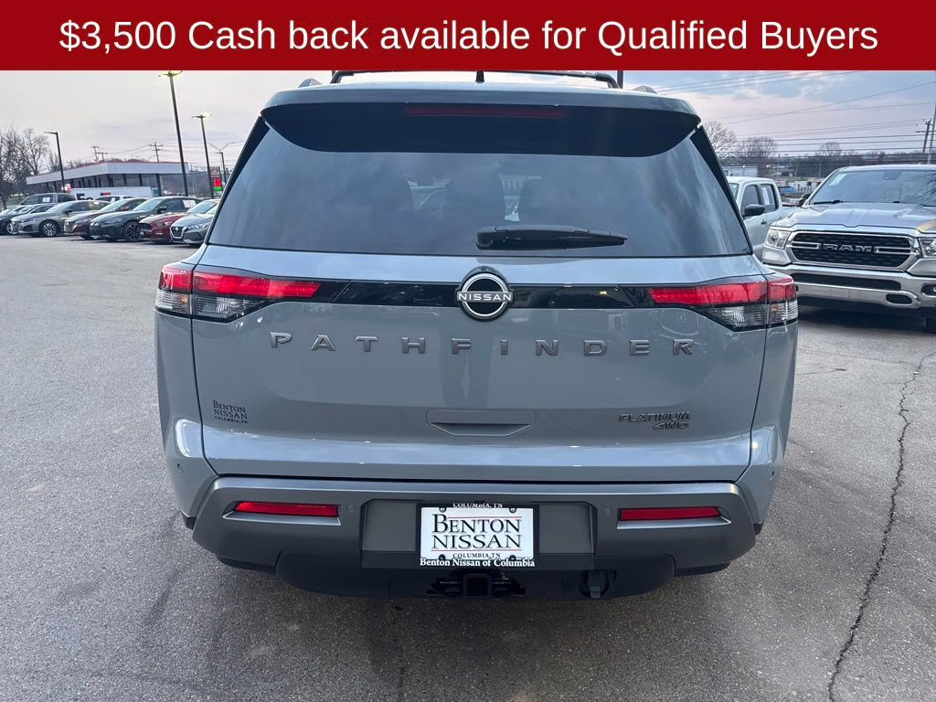 2026 Boulder Gray/Super Black Nissan Pathfinder Platinum 4X4 SUV
