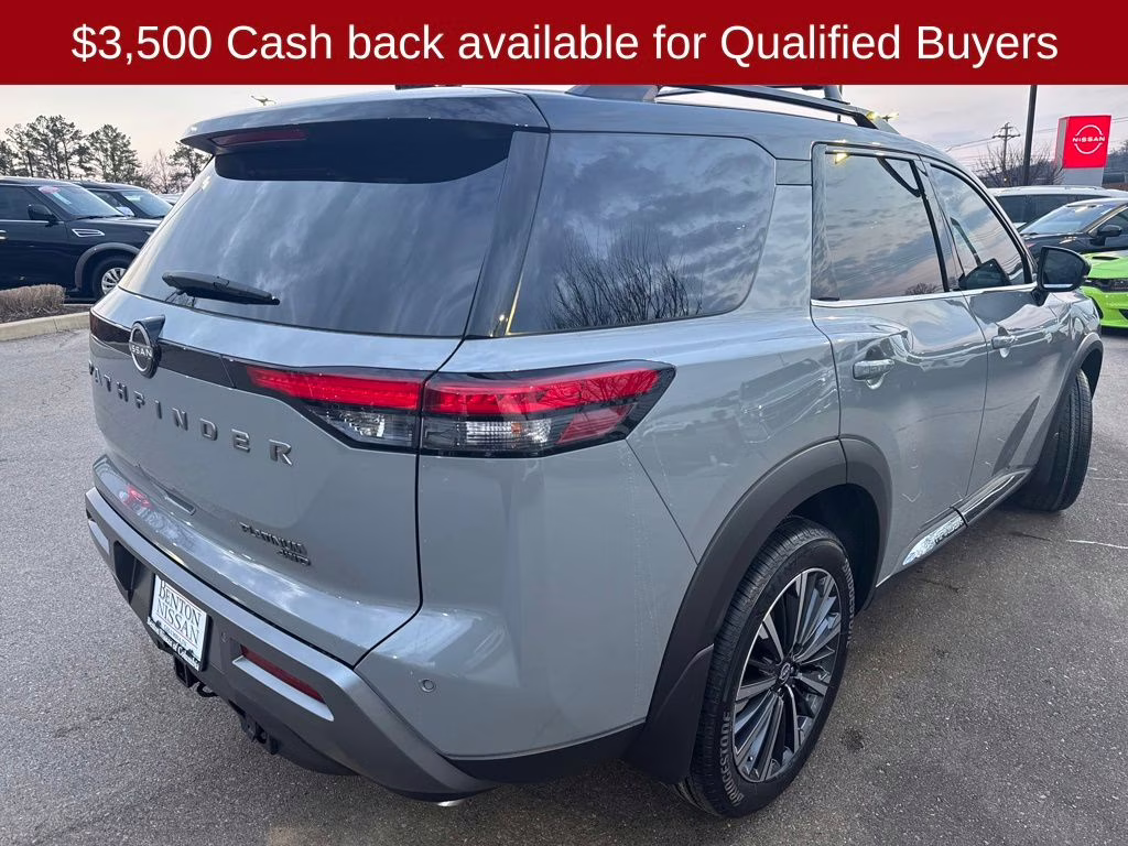 2026 Boulder Gray/Super Black Nissan Pathfinder Platinum 4X4 SUV