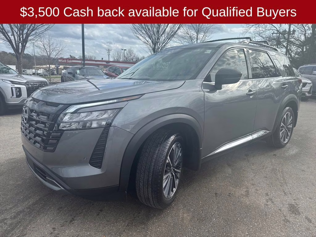 2026 Gun Metallic Nissan Pathfinder Platinum FWD SUV