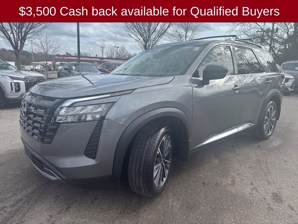 2026 Gun Metallic Nissan Pathfinder Platinum FWD SUV