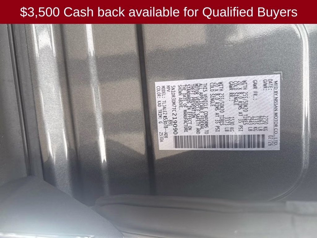 2026 Gun Metallic Nissan Pathfinder Platinum FWD SUV