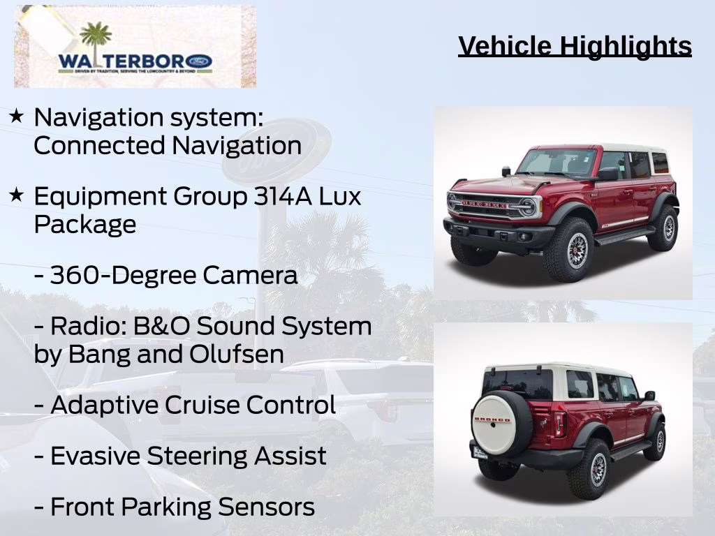 2026 Ruby Red Metallic Tinted Clearcoat Ford Bronco Outer Banks 4X4 SUV