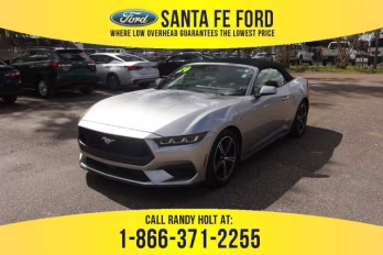 2024 Silver Ford Mustang Premium RWD Convertible