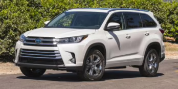 2019 Midnight Black Metallic Toyota Highlander Hybrid Limited Platinum SUV