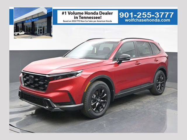 2026 Radiant Red Metallic Honda CR-V Hybrid Sport-L FWD SUV