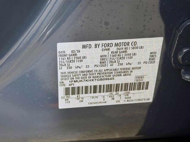 2026 Vapor Blue Metallic Ford Explorer ST-Line RWD SUV