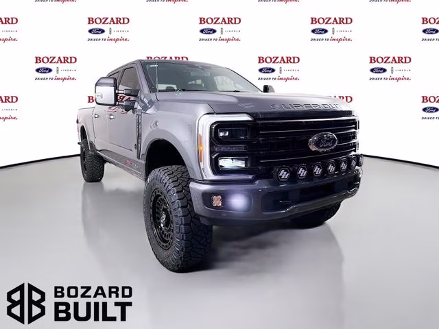 2026 Carbonized Gray Metallic Ford Super Duty F-250 SRW Platinum Bozard Built 4X4 Truck