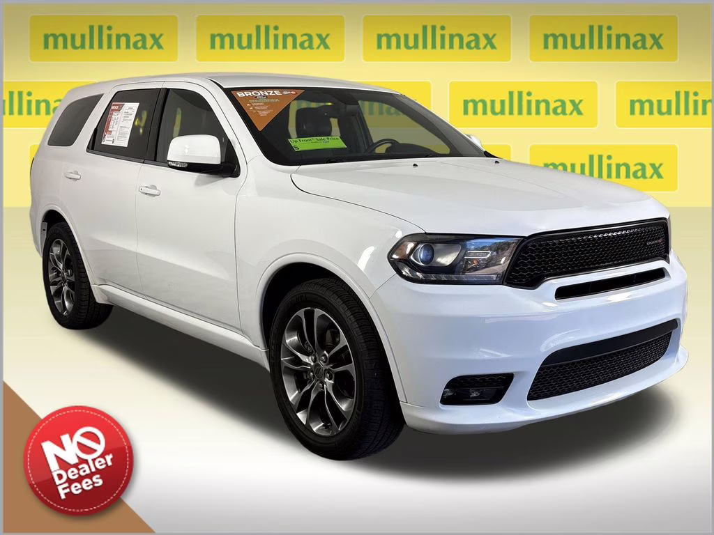 2019 White Knuckle Clearcoat Dodge Durango GT Plus RWD SUV