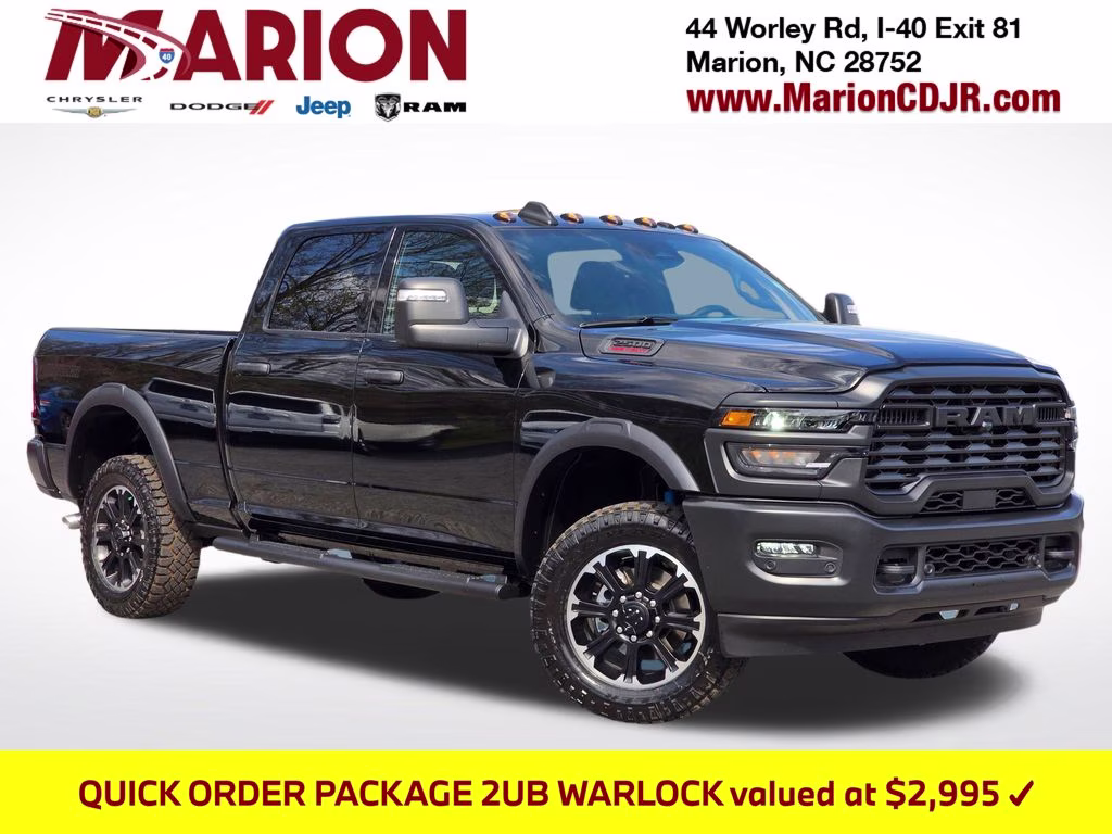 2026 Diamond Black Crystal Pearlcoat Ram 2500 Tradesman 4X4 Truck