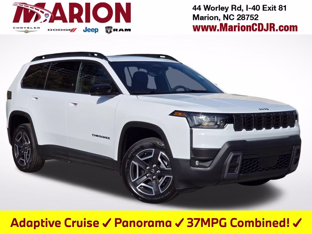 2026 Bright White Clearcoat Jeep Cherokee Limited 4X4 SUV