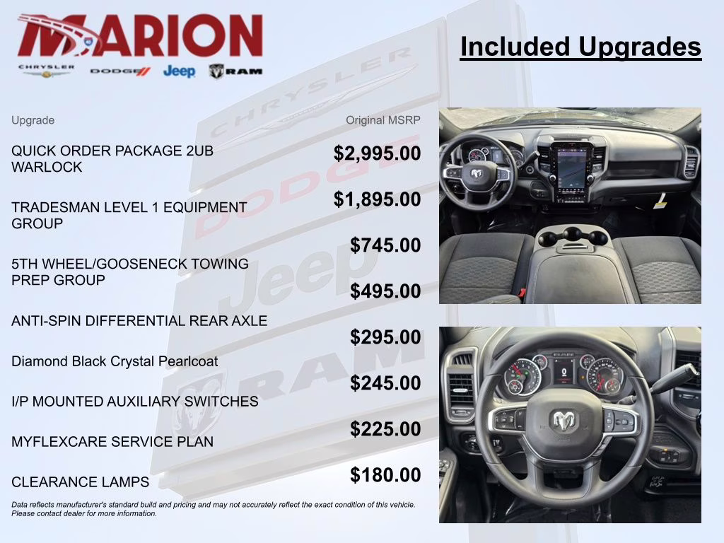 2026 Diamond Black Crystal Pearlcoat Ram 2500 Tradesman 4X4 Truck