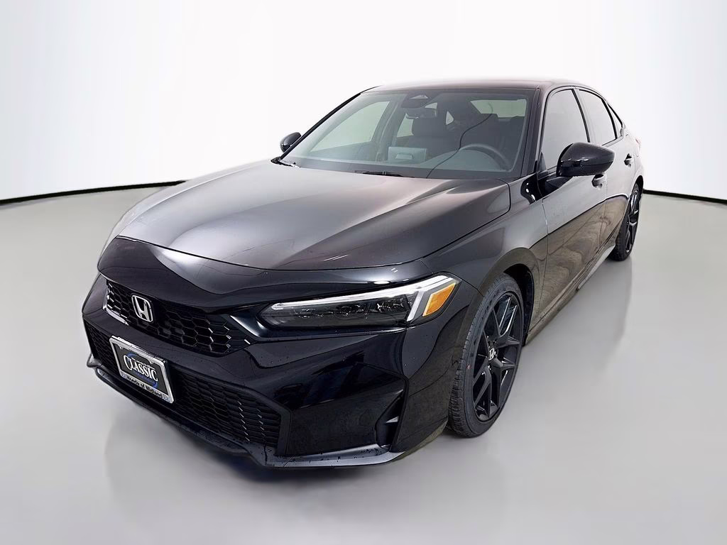 2026 Crystal Black Pearl Honda Civic Sport FWD Sedan
