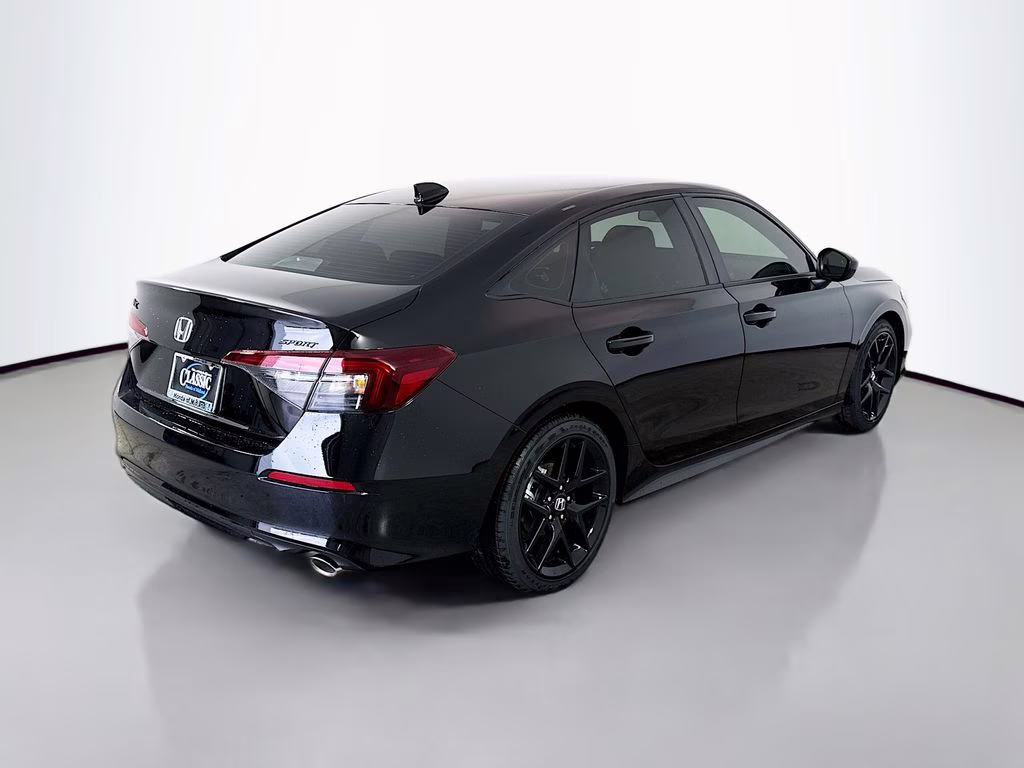 2026 Crystal Black Pearl Honda Civic Sport FWD Sedan