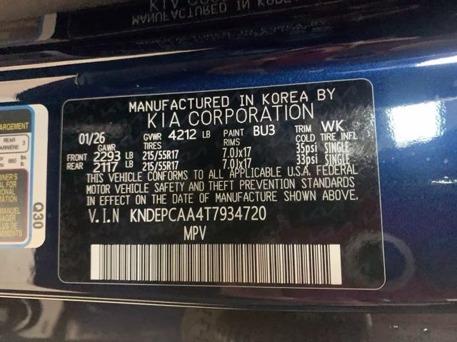 2026 Dark Ocean Blue Kia Seltos LX AWD SUV