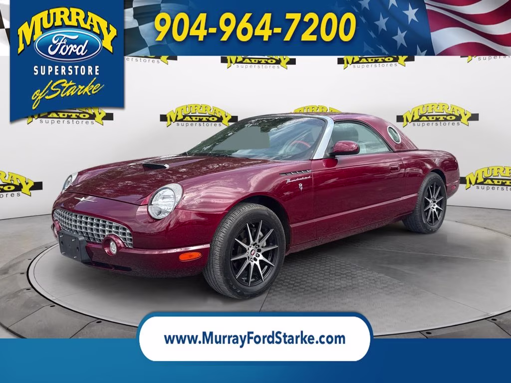 2002 Red Ford Thunderbird Base RWD Convertible