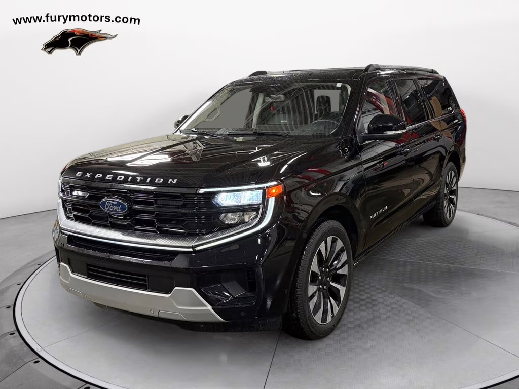 2025 Black Metallic Ford Expedition Max Platinum w/Bluecruise & Drivers Pkg 4X4 SUV